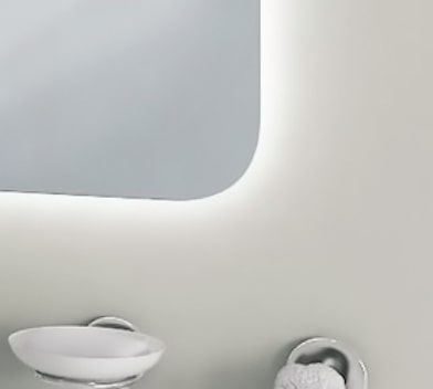 Bild Badspiegel mit runden Ecken
