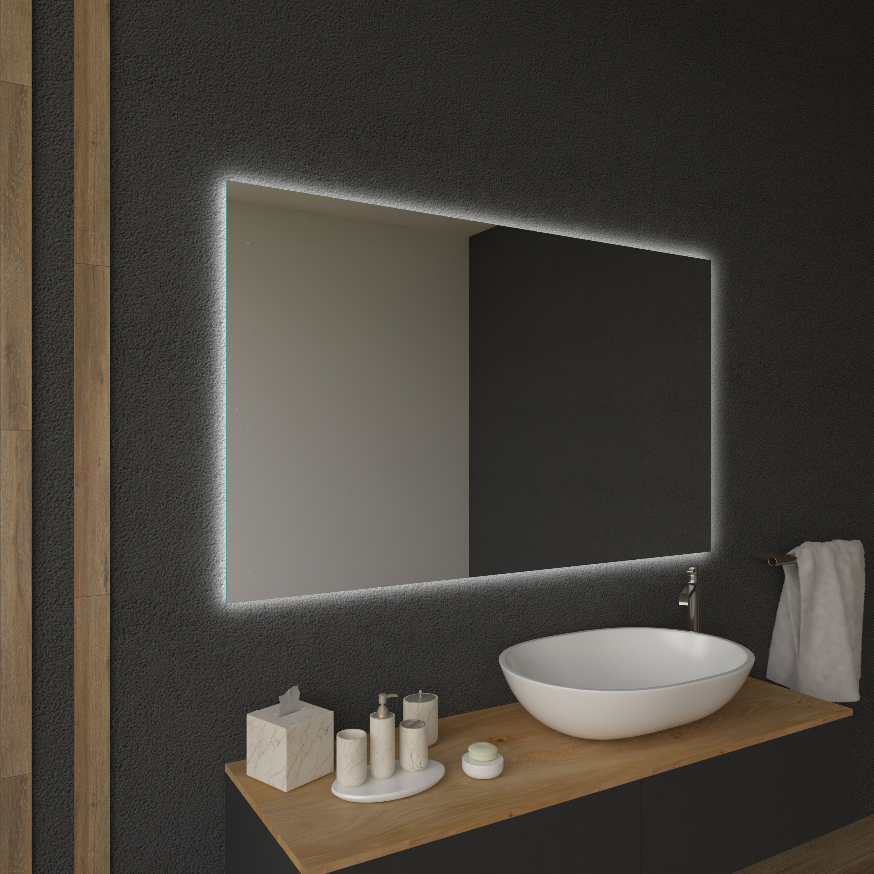 badspiegel: badezimmerspiegel mit beleuchtung (led) kaufen