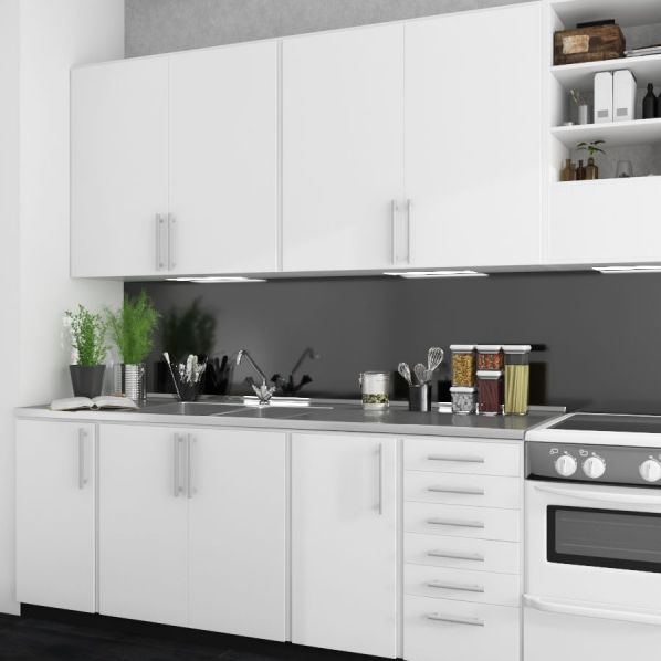 Bild Küchenrückwand schwarz RAL 9005