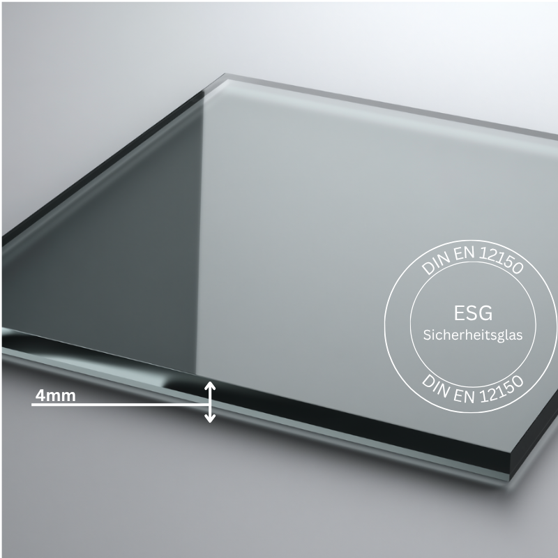 Bild ESG Glas Parsol® grau  4 mm