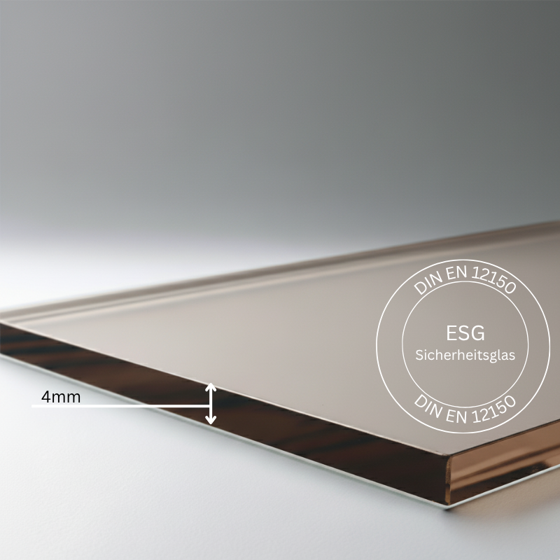 Bild ESG Glas Parsol® hellbraun bronce  4 mm
