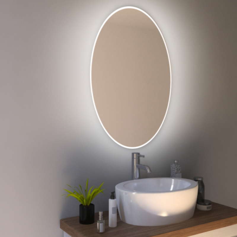 Bild Ovaler LED Badspiegel Risor