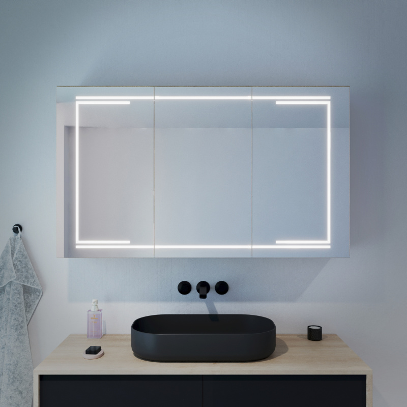 Bild LED Badezimmer Spiegelschrank Jana