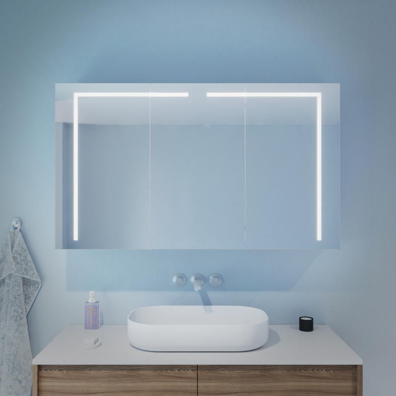 Bild LED Badezimmer Spiegelschrank Dorita