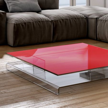 Bild Glastischplatte in Rot REF 1586