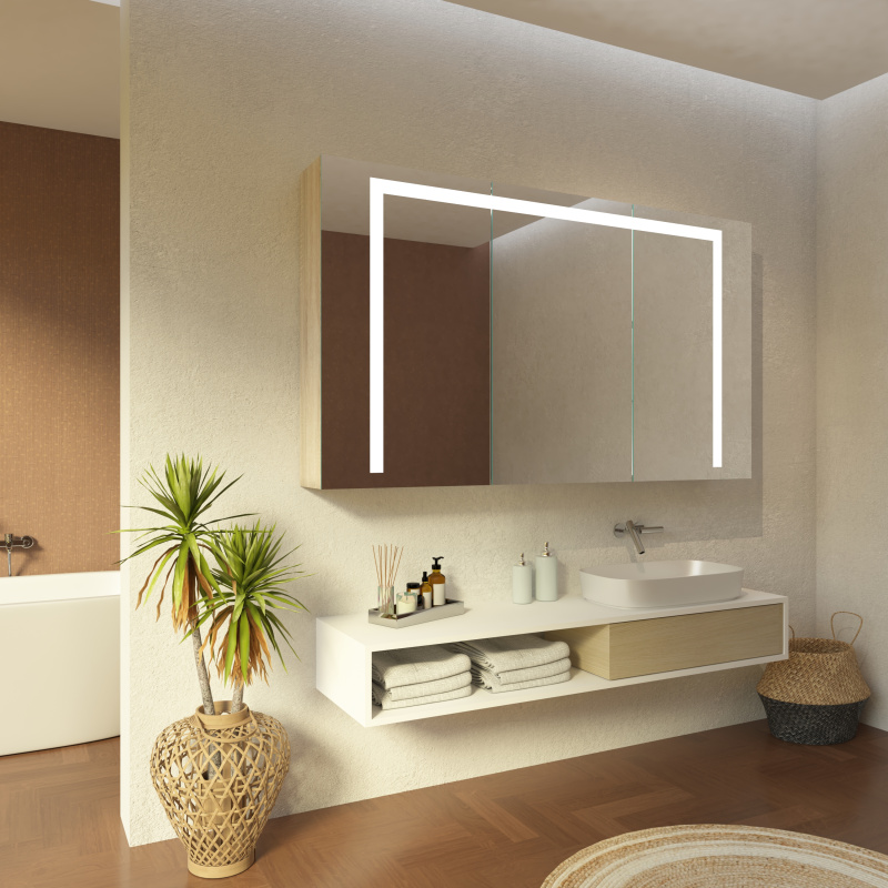 Bild Badspiegelschrank mit Beleuchtung Falun