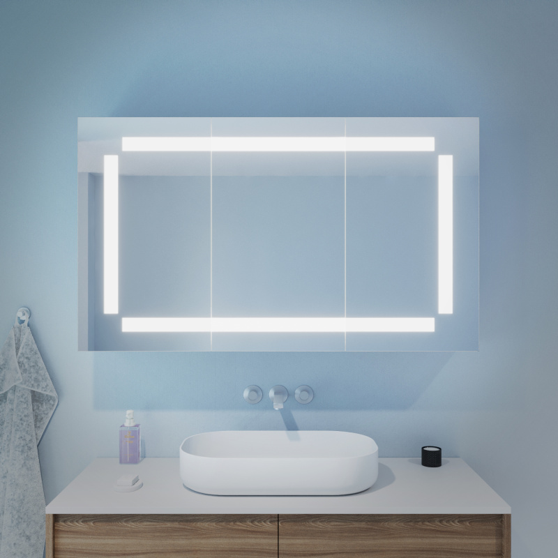 Bild Spiegelschrank Bad mit LED Licht Salos