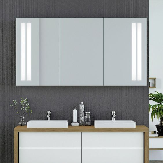 Bild Beleuchteter Badezimmer Spiegelschrank Narvik