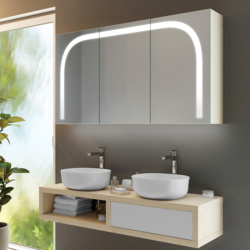 Bild LED Badezimmerspiegelschrank Imatra