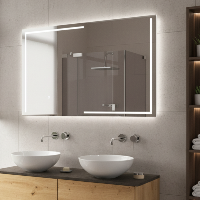 Bild Badspiegel mit LED Beleuchtung - Thage