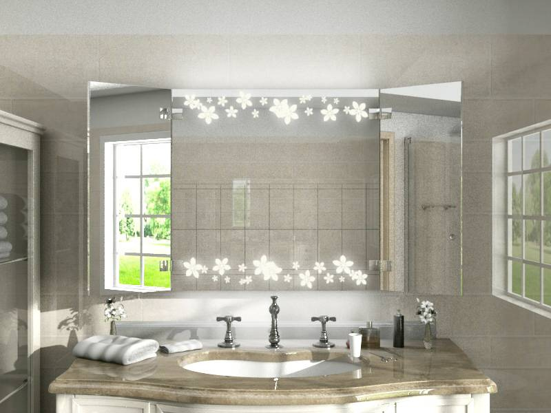 Bild Klappspiegel Sirid (LED beleuchtet)
