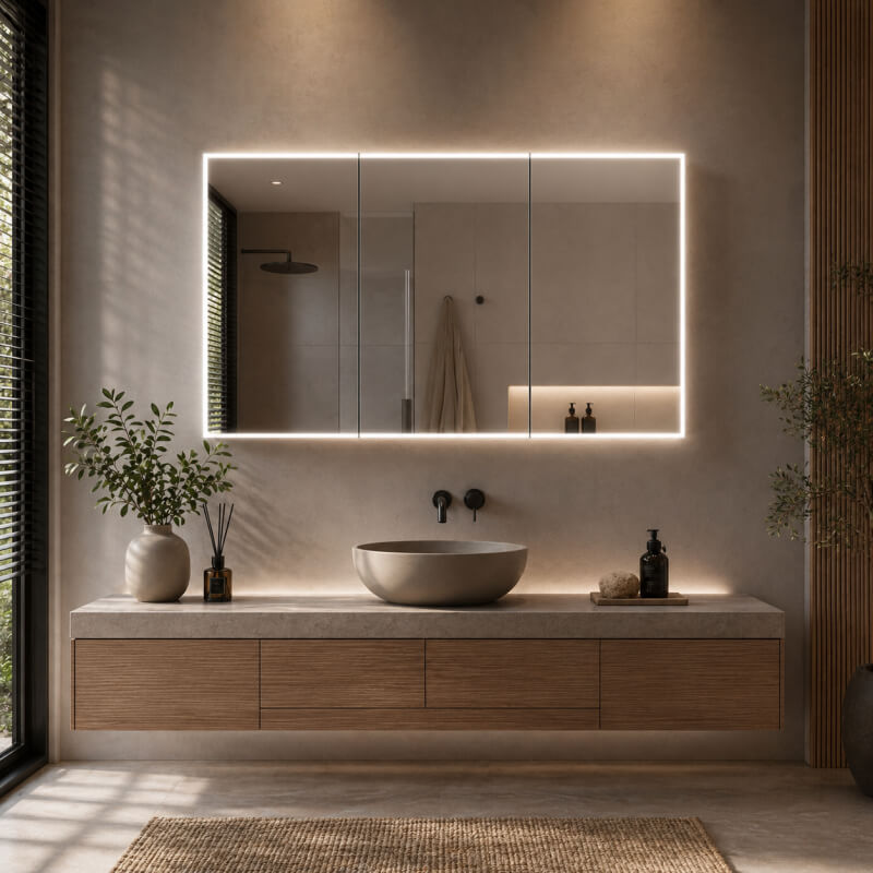 Bad Spiegelschrank aus Aluminium - Lünen 1