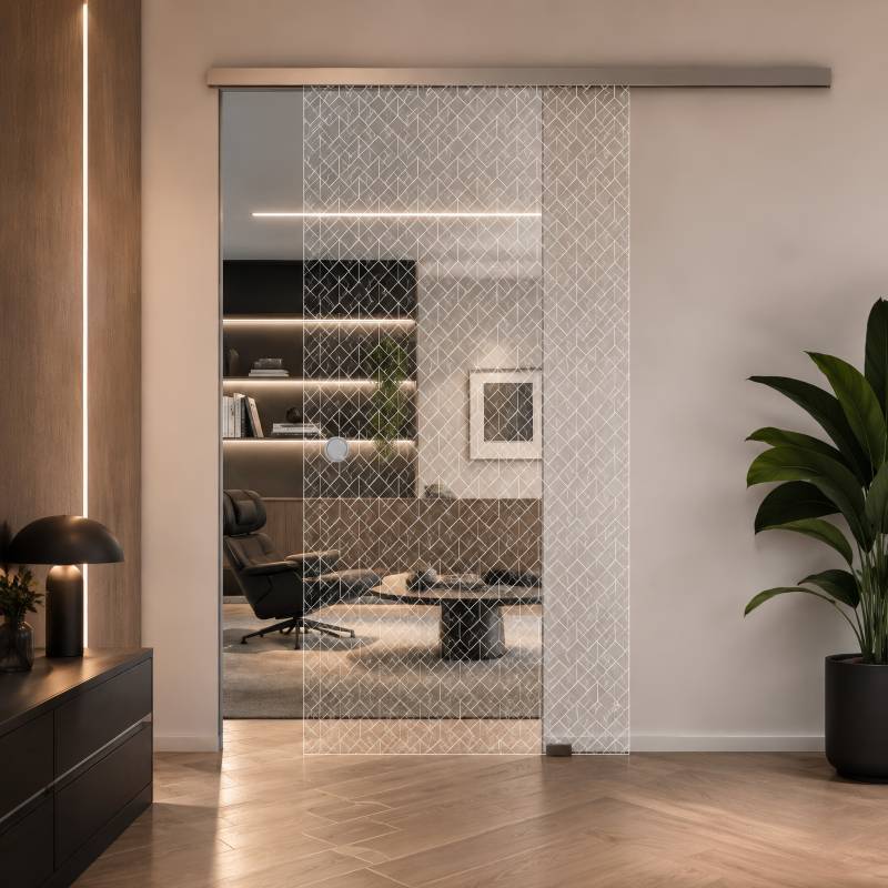 Design Glasschiebetür Deco 1/IS