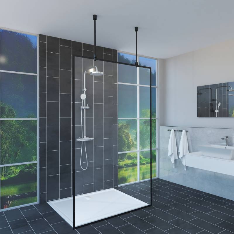 Duschwand Nero III Top Fix