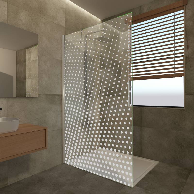 Duschwand mit Dekor Punto I