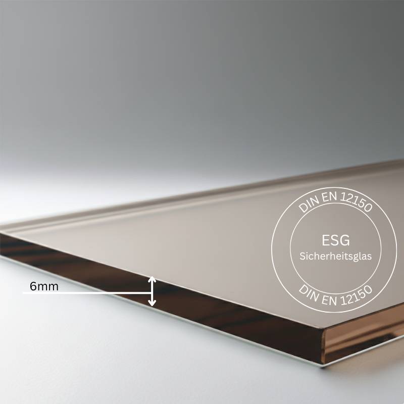 ESG Glas Parsol® hellbraun bronce  6 mm