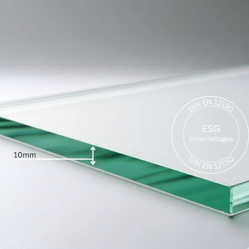 ESG Glas satiniert 10 mm