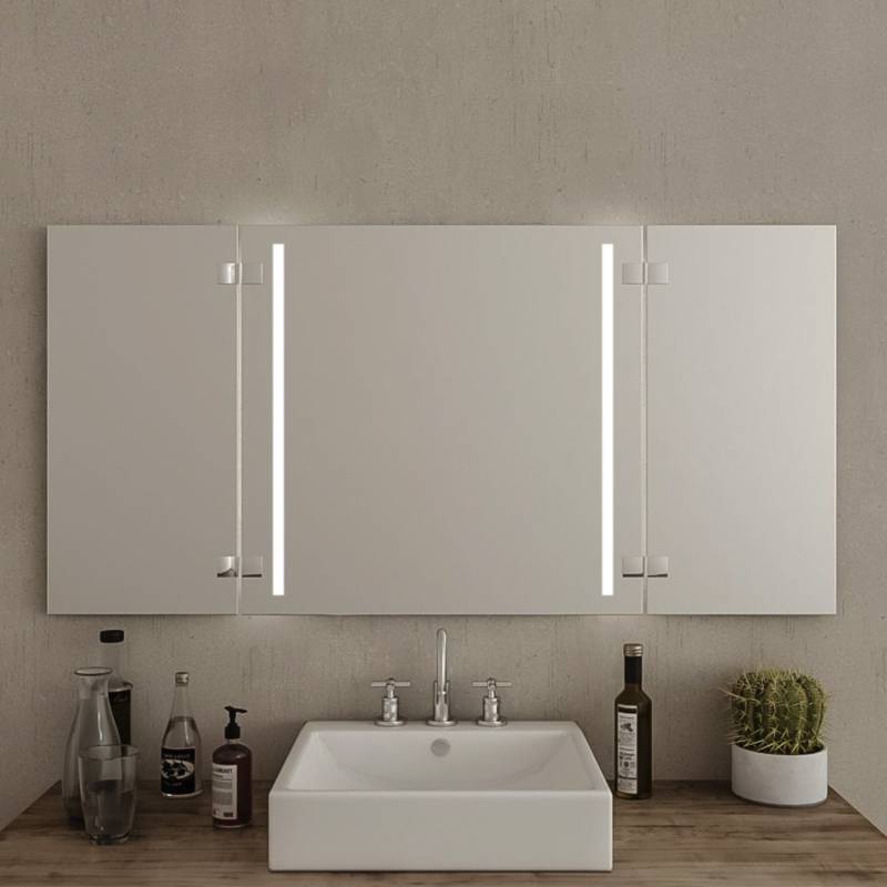 Klappspiegel Arnora (LED beleuchtet)