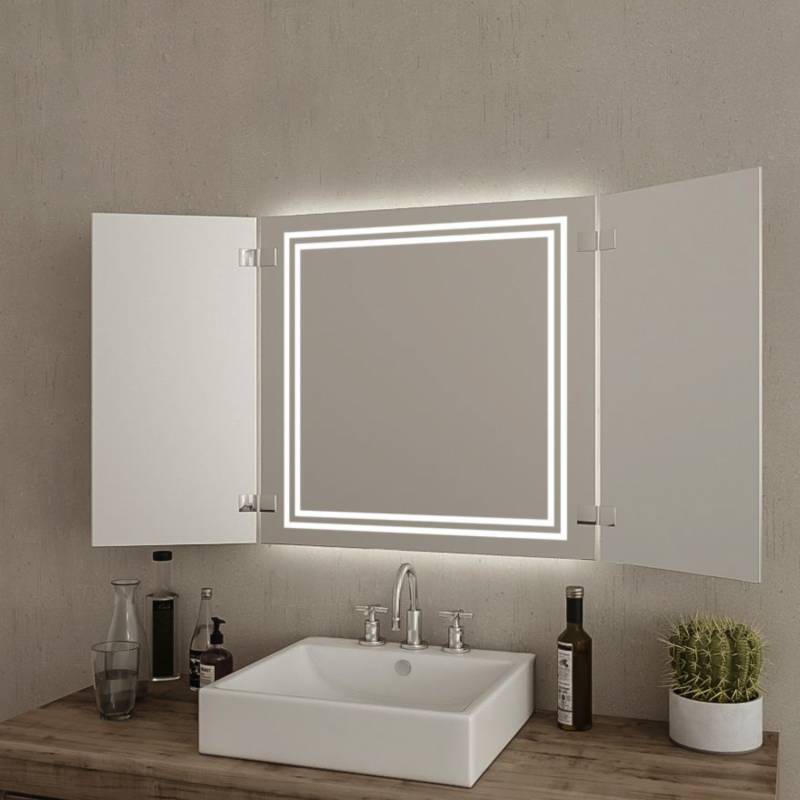 Klappspiegel Wencke (LED beleuchtet)