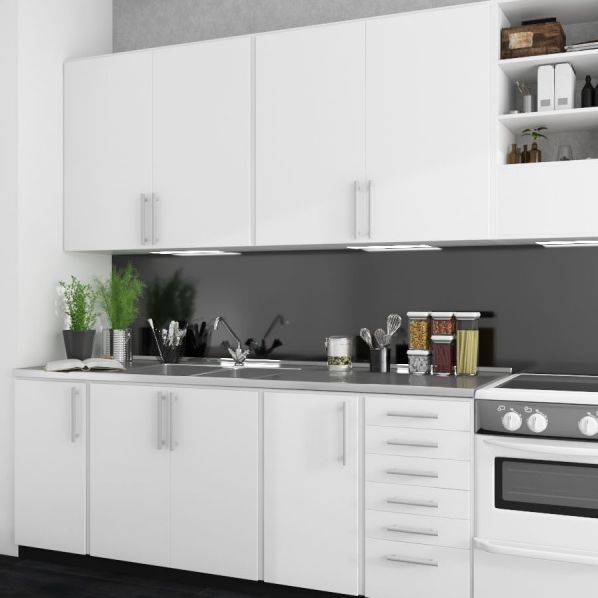 Küchenrückwand schwarz RAL 9005