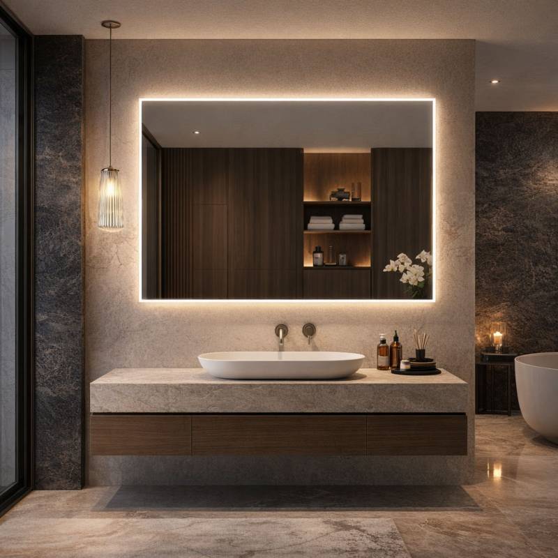 LED-Badezimmerspiegel Fenris