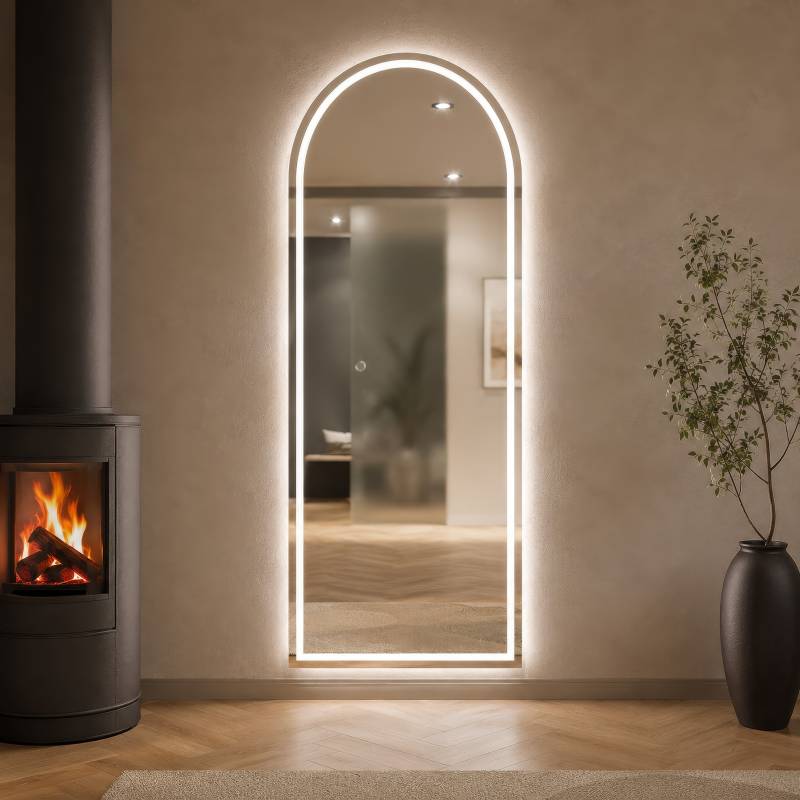 LED Spiegel mit Rundbogen