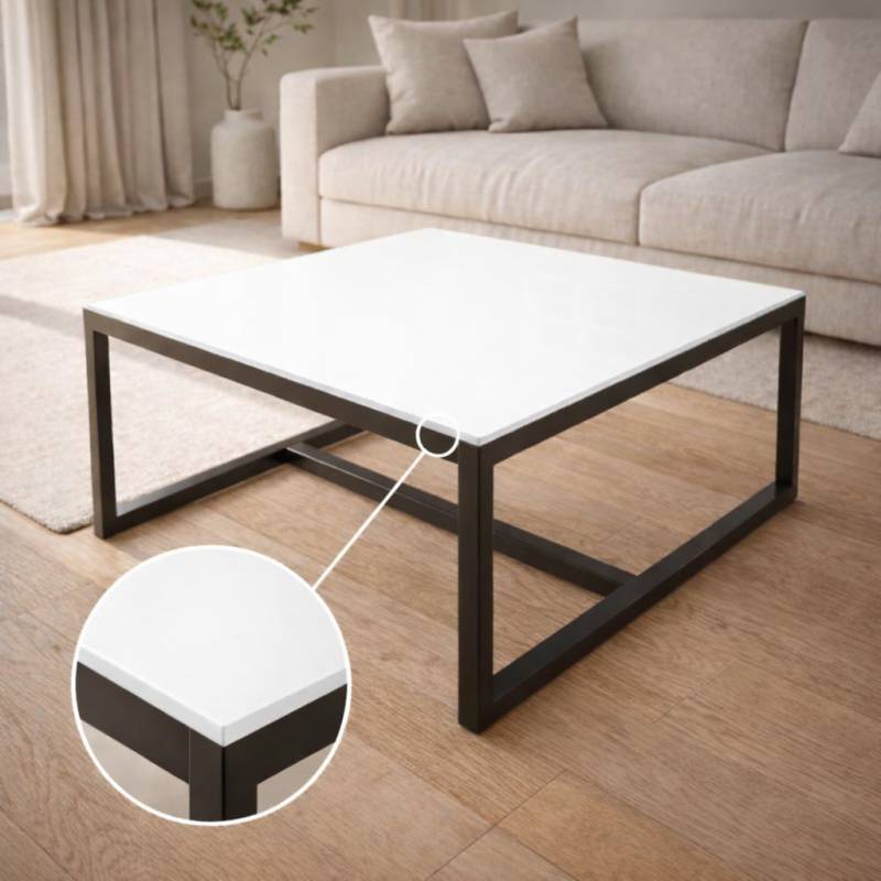 Platte für Glastisch Design Weiß / Alpinweiß - REF 9003, 6 mm