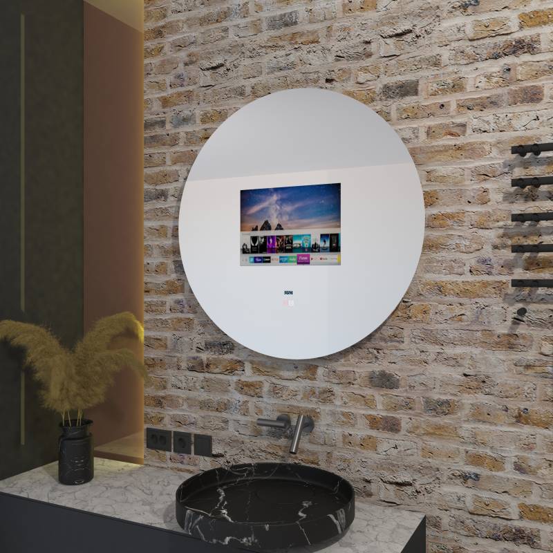 Runder TV Spiegel Claire