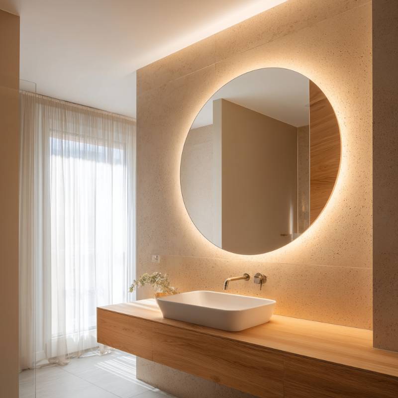 Spiegel Bad rund Matteo