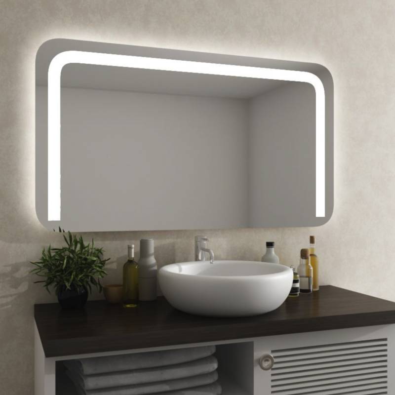 Spiegel Ryker beleuchtet mit runden Ecken