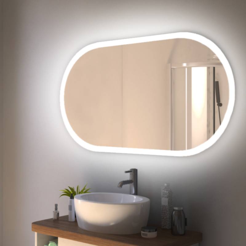 Spiegel mit Rundung Molde