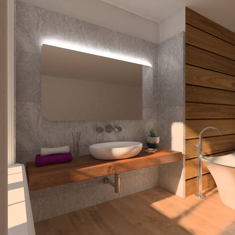 Spiegel mit runden Ecken - Sylgja