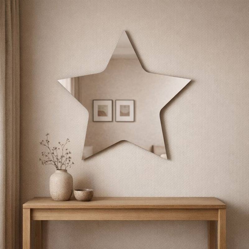 Spiegel organische Form - Stern 1