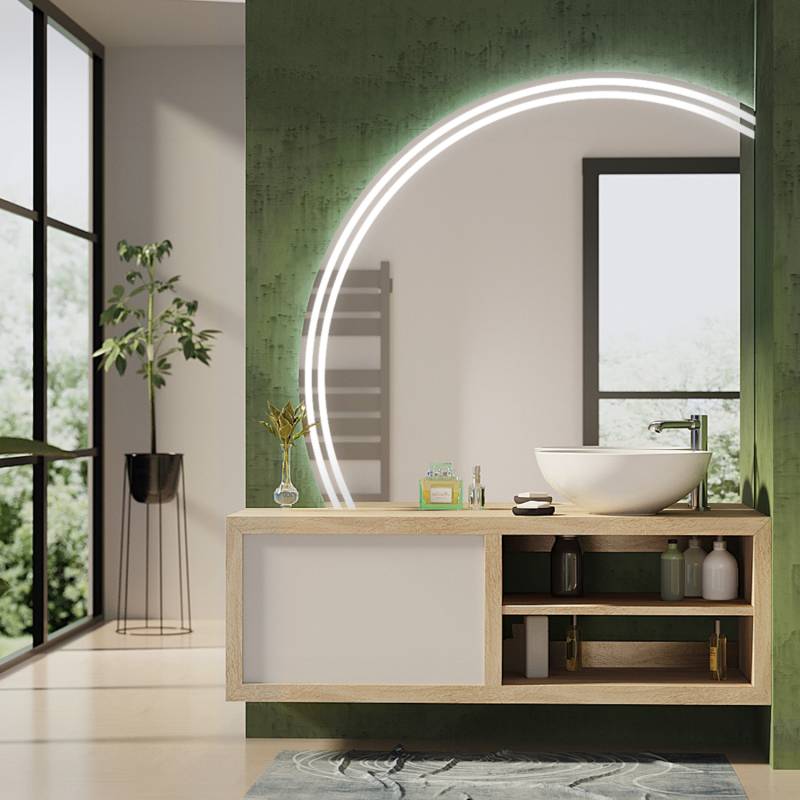 Spiegel rund angeschnitten Orlando SK2