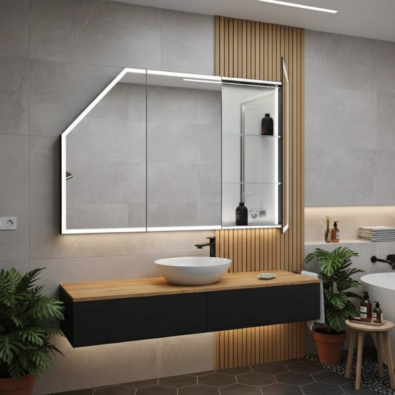 Spiegelschrank für Schräge Floro