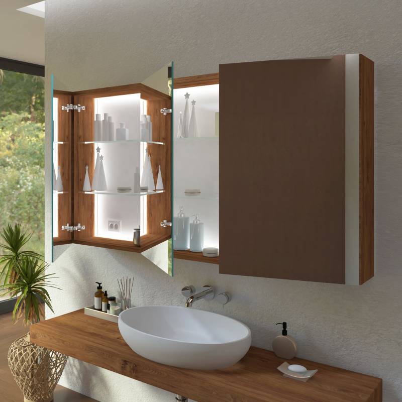 Spiegelschrank nach Maß innen beleuchtet Grande I