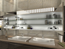 Spiegelschrank mit Licht Mandal