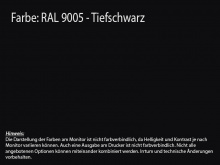 Küchenrückwand schwarz RAL 9005