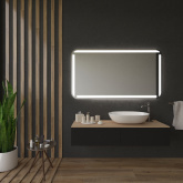 Badezimmerspiegel nach Maß mit runden Ecken Lillemor