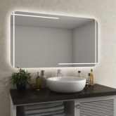 Badezimmerspiegel Made in Germany mit runden Ecken Vilja