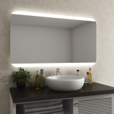 LED Lichtspiegel mit runden Ecken Snorre