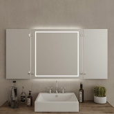 Klappspiegel Vilda (LED beleuchtet)