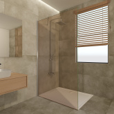 Duschwand Glas Parsol Bronze/Gold Levi