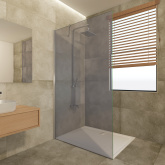 Duschwand Glas Parsol Grau Lian