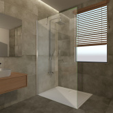 Duschglaswand Klarglas Ylvi