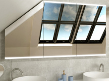 Bad Spiegelschrank LED für Dachschräge Hedmar