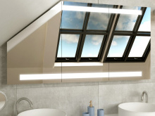 Design Spiegelschrank für Dachschräge Lulea