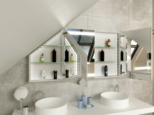 Design Spiegelschrank für Dachschräge Lulea