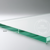 ESG Glas satiniert 6 mm
