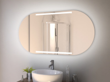 Badezimmerspiegel mit Rundung Lysaker
